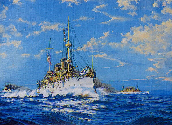 "USS Olympia" - James Flood - Naval Art